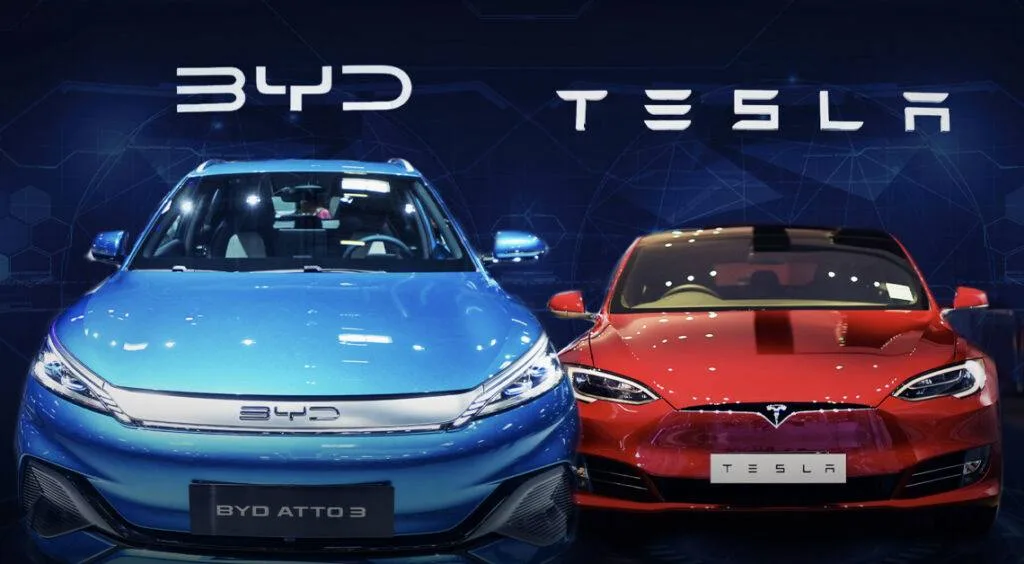 BYD обошла Tesla и стала мировым лидером по электромобилям